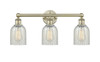 INNOVATIONS 616-3W-AB-G2511 Caledonia 3 23 inch Bath Vanity Light Antique Brass