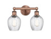 INNOVATIONS 616-2W-AC-G292 Salina 2 14 inch Bath Vanity Light Antique Copper