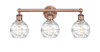 INNOVATIONS 616-3W-AC-G1213-6 Athens Deco Swirl 3 24 inch Bath Vanity Light Antique Copper