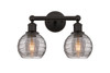 INNOVATIONS 616-2W-OB-G1213-6SM Athens Deco Swirl 2 Light 15 inch Bath Vanity Light Oil Rubbed Bronze