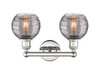 INNOVATIONS 616-2W-PN-G1213-6SM Athens Deco Swirl 2 15 inch Bath Vanity Light Polished Nickel
