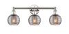 INNOVATIONS 616-3W-PN-G1213-6SM Athens Deco Swirl 3 24 inch Bath Vanity Light Polished Nickel