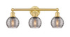 INNOVATIONS 616-3W-SG-G1213-6SM Athens Deco Swirl 3 24 inch Bath Vanity Light Satin Gold