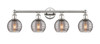 INNOVATIONS 616-4W-PN-G1213-6SM Athens Deco Swirl 4 33 inch Bath Vanity Light Polished Nickel
