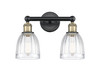 INNOVATIONS 616-2W-BAB-G442 Brookfield 2 14.75 inch Bath Vanity Light Black Antique Brass