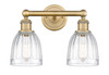 INNOVATIONS 616-2W-BB-G442 Brookfield 2 14.75 inch Bath Vanity Light Brushed Brass