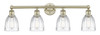 INNOVATIONS 616-4W-AB-G442 Brookfield 4 32.75 inch Bath Vanity Light Antique Brass