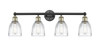 INNOVATIONS 616-4W-BAB-G442 Brookfield 4 32.75 inch Bath Vanity Light Black Antique Brass