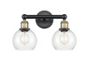 INNOVATIONS 616-2W-BAB-G122-6 Athens 2 15 inch Bath Vanity Light Black Antique Brass