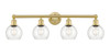 INNOVATIONS 616-4W-SG-G122-6 Athens 4 33 inch Bath Vanity Light Satin Gold