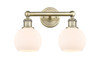 INNOVATIONS 616-2W-AB-G121-6 Athens 2 15 inch Bath Vanity Light Antique Brass
