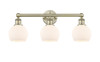 INNOVATIONS 616-3W-AB-G121-6 Athens 3 24 inch Bath Vanity Light Antique Brass