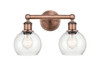 INNOVATIONS 616-2W-AC-G124-6 Athens 2 15 inch Bath Vanity Light Antique Copper