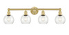 INNOVATIONS 616-4W-SG-G124-6 Athens 4 33 inch Bath Vanity Light Satin Gold