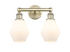 INNOVATIONS 616-2W-AB-G651-6 Cindyrella 2 15 inch Bath Vanity Light Antique Brass