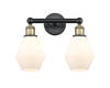 INNOVATIONS 616-2W-BAB-G651-6 Cindyrella 2 15 inch Bath Vanity Light Black Antique Brass