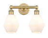 INNOVATIONS 616-2W-BB-G651-6 Cindyrella 2 15 inch Bath Vanity Light Brushed Brass