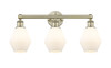 INNOVATIONS 616-3W-AB-G651-6 Cindyrella 3 24 inch Bath Vanity Light Antique Brass