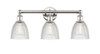 INNOVATIONS 616-3W-PN-G382 Castile 3 24 inch Bath Vanity Light Polished Nickel
