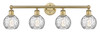INNOVATIONS 616-4W-BB-G1215-6 Athens Water Glass 4 33 inch Bath Vanity Light Brushed Brass