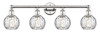 INNOVATIONS 616-4W-PN-G1215-6 Athens Water Glass 4 33 inch Bath Vanity Light Polished Nickel