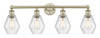 INNOVATIONS 616-4W-AB-G654-6 Cindyrella 4 33 inch Bath Vanity Light Antique Brass