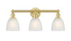 INNOVATIONS 616-3W-SG-G381 Castile 3 24 inch Bath Vanity Light Satin Gold