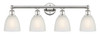 INNOVATIONS 616-4W-PN-G381 Castile 4 33 inch Bath Vanity Light Polished Nickel