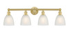 INNOVATIONS 616-4W-SG-G381 Castile 4 33 inch Bath Vanity Light Satin Gold