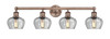 INNOVATIONS 616-4W-AC-G92 Fenton 4 33.5 inch Bath Vanity Light Antique Copper