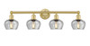 INNOVATIONS 616-4W-SG-G92 Fenton 4 33.5 inch Bath Vanity Light Satin Gold