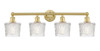 INNOVATIONS 616-4W-SG-G402 Niagra 4 33.5 inch Bath Vanity Light Satin Gold
