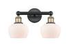 INNOVATIONS 616-2W-BAB-G91 Fenton 2 15.5 inch Bath Vanity Light Black Antique Brass