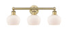 INNOVATIONS 616-3W-BB-G91 Fenton 3 24.5 inch Bath Vanity Light Brushed Brass