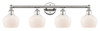 INNOVATIONS 616-4W-PN-G91 Fenton 4 33.5 inch Bath Vanity Light Polished Nickel