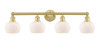 INNOVATIONS 616-4W-SG-G91 Fenton 4 33.5 inch Bath Vanity Light Satin Gold