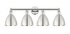 INNOVATIONS 616-4W-PN-MBD-75-PN Metal Bristol 4 Light 34.5 inch Bath Vanity Light Polished Nickel