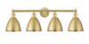INNOVATIONS 616-4W-SG-MBD-75-SG Metal Bristol 4 Light 34.5 inch Bath Vanity Light Satin Gold