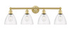 INNOVATIONS 616-4W-SG-GBD-752 Bristol Glass 4 34.5 inch Bath Vanity Light Satin Gold