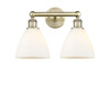INNOVATIONS 616-2W-AB-GBD-751 Bristol Glass 2 16.5 inch Bath Vanity Light Antique Brass