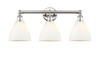 INNOVATIONS 616-3W-PN-GBD-751 Bristol Glass 3 25.5 inch Bath Vanity Light Polished Nickel