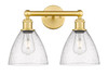 INNOVATIONS 616-2W-SG-GBD-754 Bristol Glass 2 16.5 inch Bath Vanity Light Satin Gold
