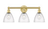 INNOVATIONS 616-3W-SG-GBD-754 Bristol Glass 3 25.5 inch Bath Vanity Light Satin Gold