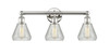INNOVATIONS 616-3W-PN-G275 Conesus 3 24 inch Bath Vanity Light Polished Nickel