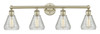 INNOVATIONS 616-4W-AB-G275 Conesus 4 33 inch Bath Vanity Light Antique Brass