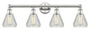 INNOVATIONS 616-4W-PN-G275 Conesus 4 33 inch Bath Vanity Light Polished Nickel