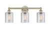 INNOVATIONS 616-3W-AB-G112 Cobbleskill 3 23 inch Bath Vanity Light Antique Brass