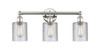 INNOVATIONS 616-3W-PN-G112 Cobbleskill 3 23 inch Bath Vanity Light Polished Nickel