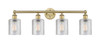 INNOVATIONS 616-4W-BB-G112 Cobbleskill 4 32 inch Bath Vanity Light Brushed Brass