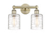 INNOVATIONS 616-2W-AB-G1113 Cobbleskill 2 14 inch Bath Vanity Light Antique Brass